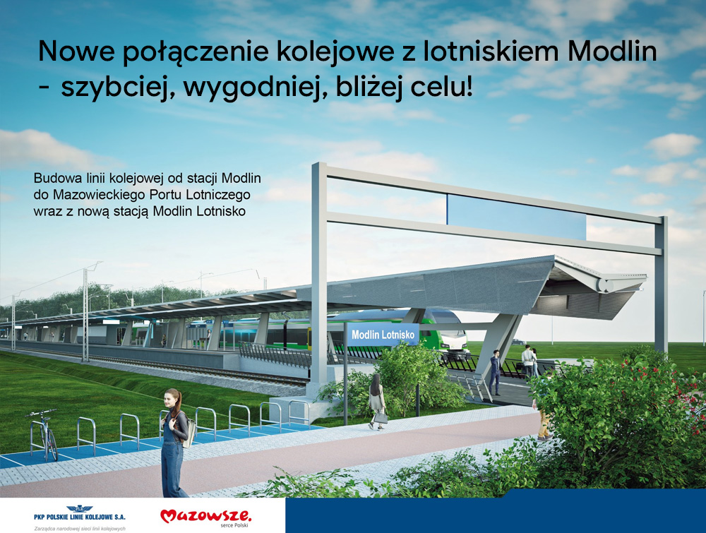 Rail link to Warsaw-Modlin Airport