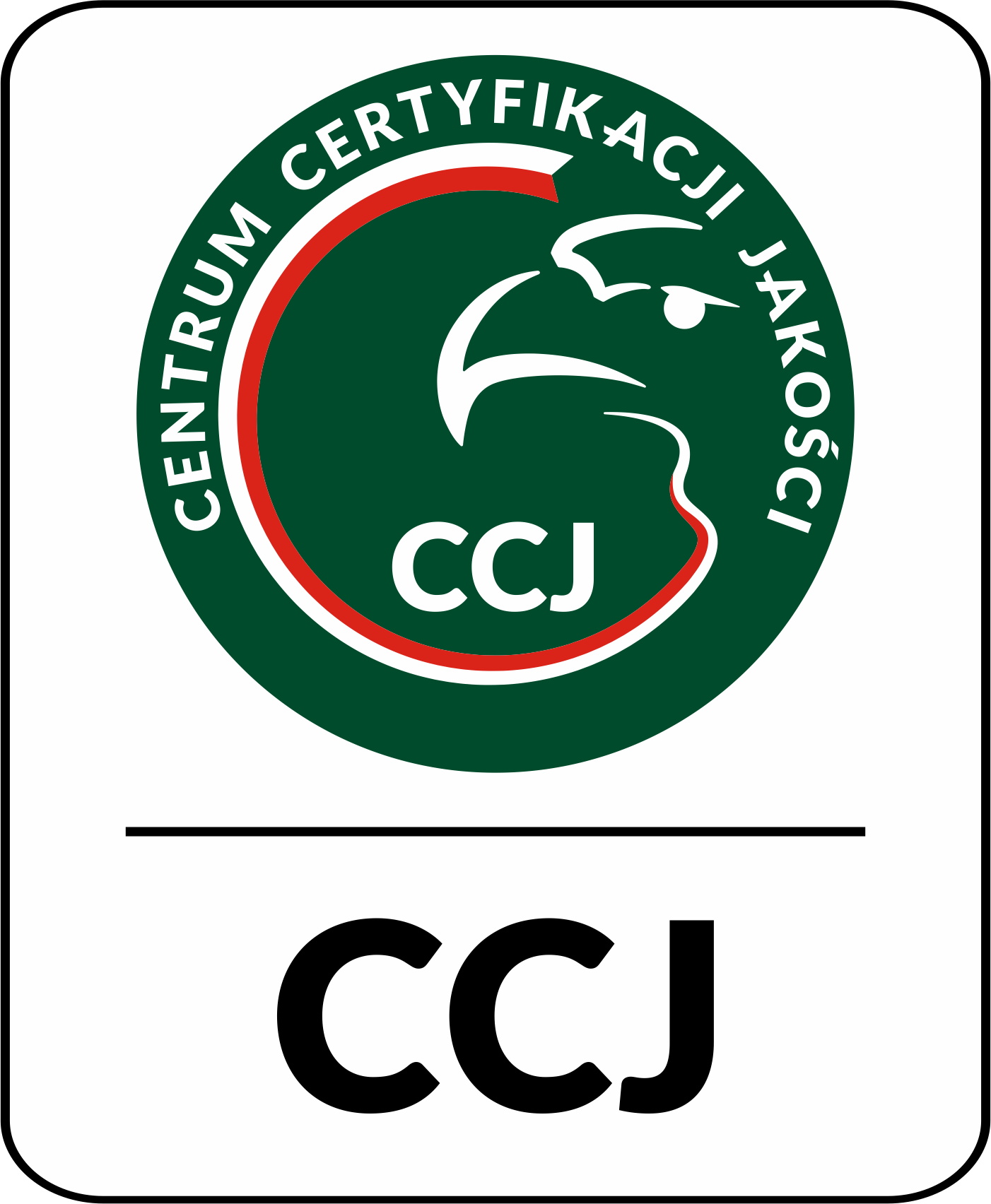 Certyfikat ISO 9001:2015 - Centrum Certyfikacji Jakości CCJ